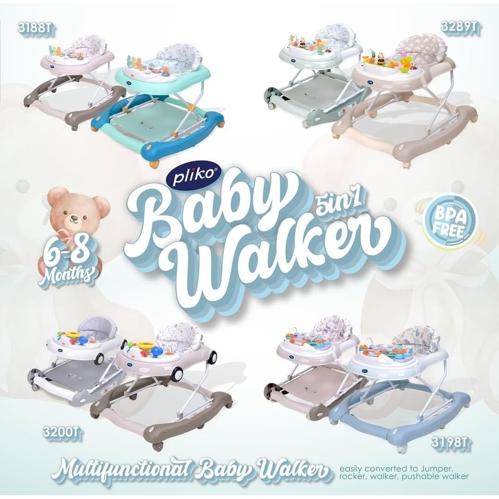 Pliko Multifunction Baby Walker I Alat Bantu Jalan Anak Bayi