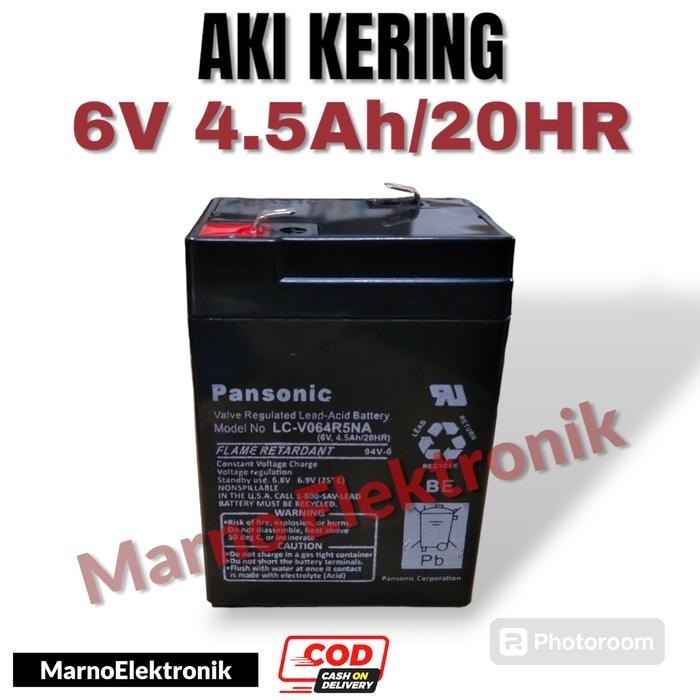 AKI KERING 6V4.5Ah/20HR LP6-7.0 ACCU BATERAI 6V 4,5Ah 20HR GINAL