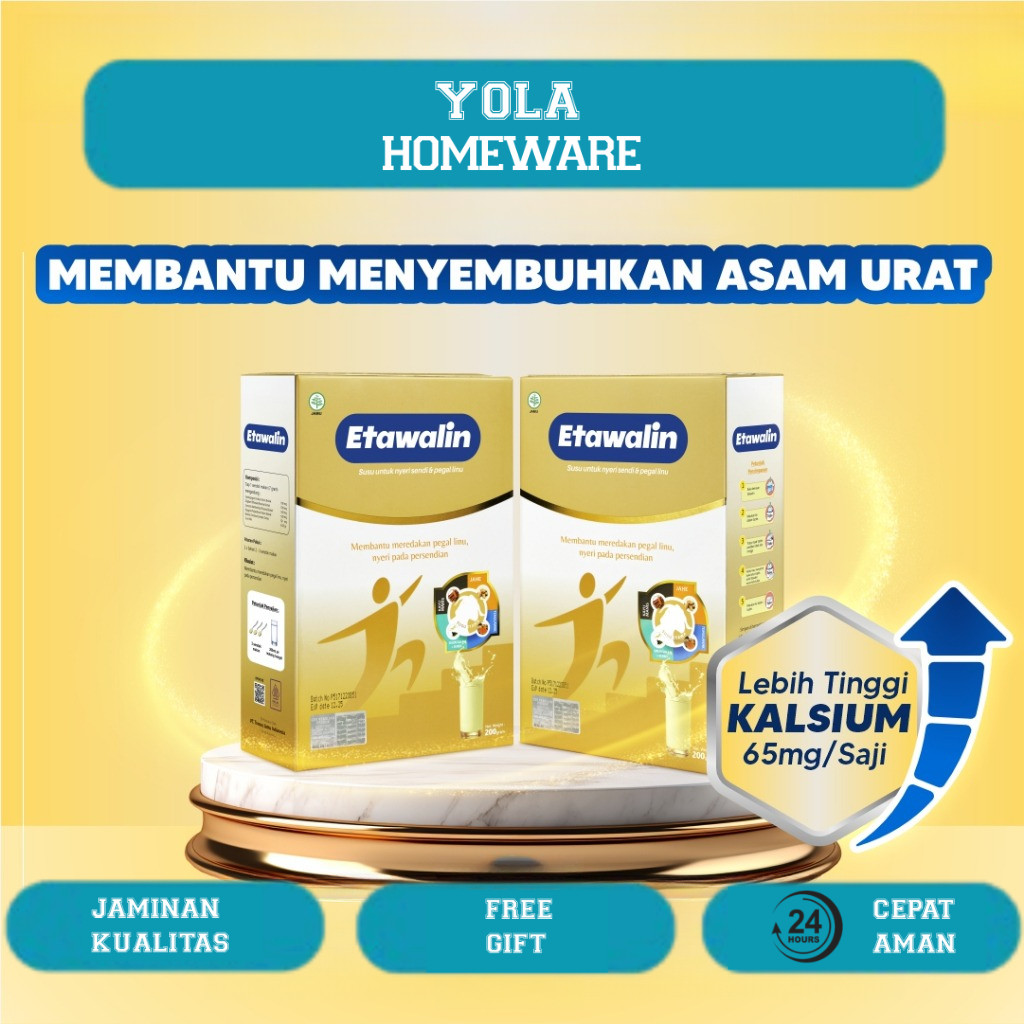 

Paket 2 Box Etawalin : Susu Kambing Etawa Untuk Mendukung Fungsi Tulang Dan Sendi Isi 200 Gram