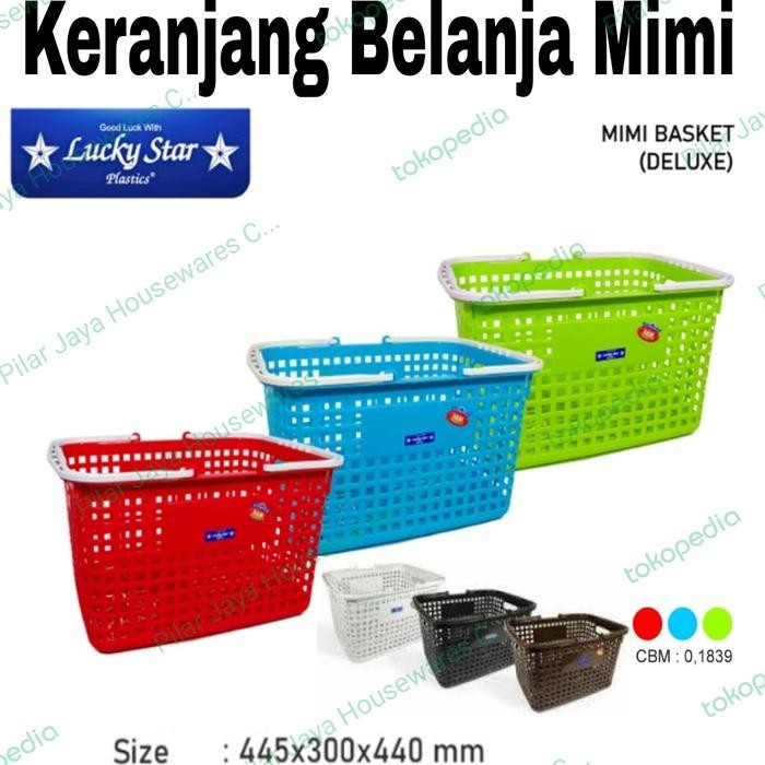 

Keranjang Belanja Supermarket / Keranjang Pasar Luckystar - Putih