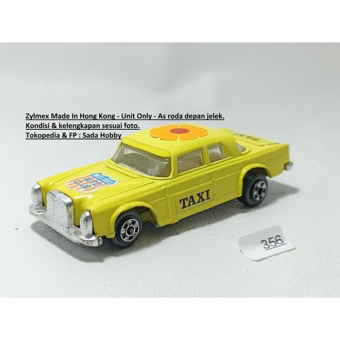 AD99 Diecat Vintage Zylmex Mercedes Benz 300 SE Taxi Kuning Hong Kong Unit Only Minus