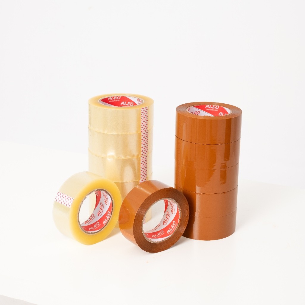 

Lakban Bening 45mm x 200 Yard - Lakban Coklat 45mm x 200 Yard JUMBO ALEO