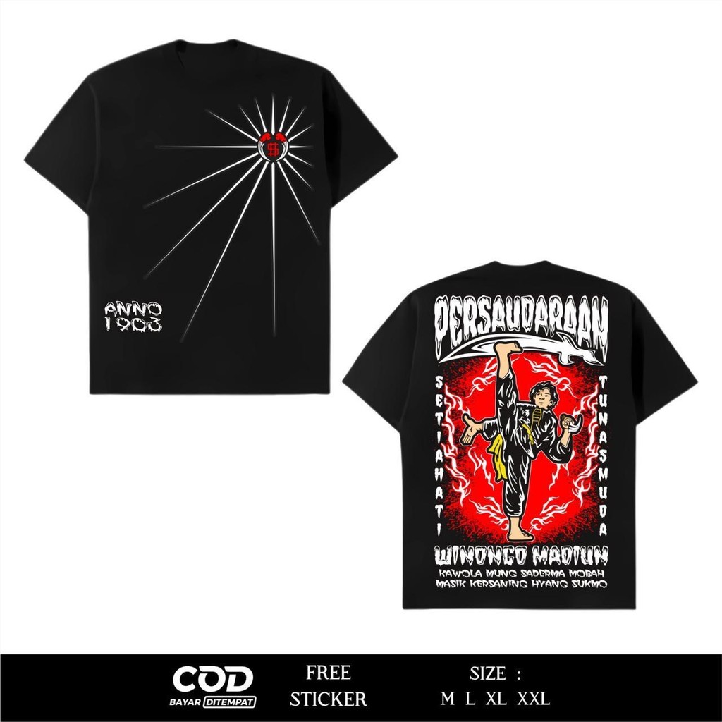 KAOS PSHW PERSAUDARAAN SETIA HATI TUNAS MUDA WINONGO MADIUN KAOS PSHW TERBARU - KAOS SH WINONGO AB4