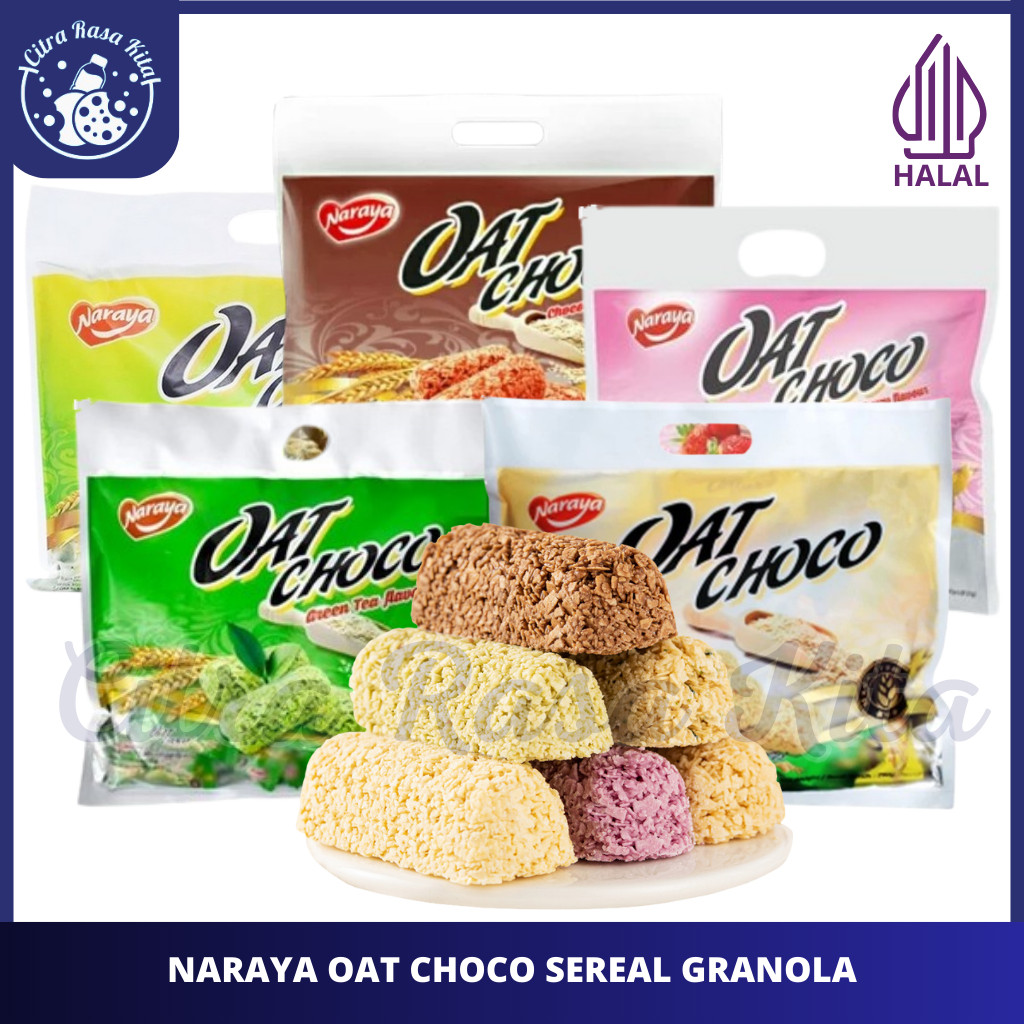 

New Halal Naraya Oat Choco Seral Granola Oat Rasa Original Chocolate 380gr & 400grPremium