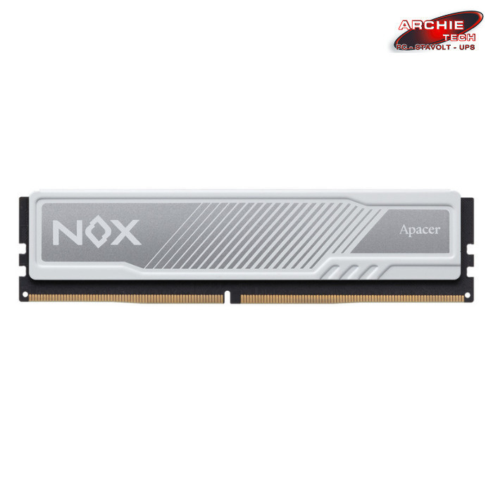 RAM Apacer NOX Gaming 32GB 2x16GB DDR4 PC 3200MHz CL16 AH4U32G32C28YMWAA2 White