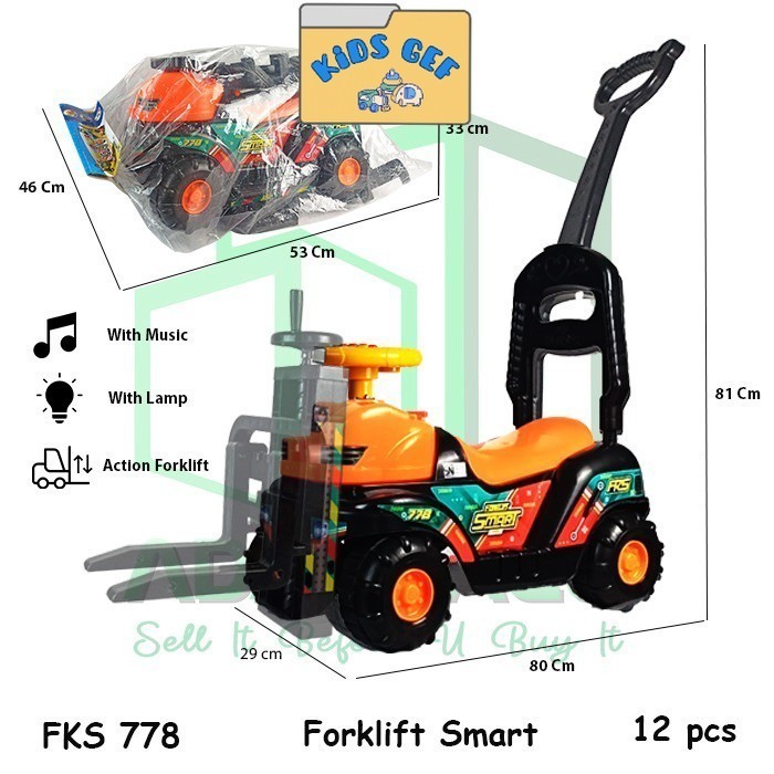 Mainan Anak MURAH MPS 770 MGC 750 FORKLIFT 777 FKS778  Excavator Eskavator Eskafator Beco Beko Keruk