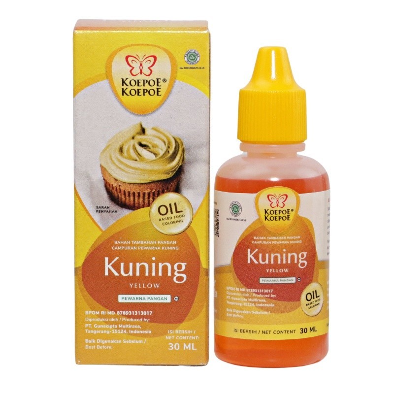 

✨ TOMOTOSTORE ✨ KOEPOE KOEPOE Oil Base Food Coloring / Pewarna Makanan Kuning / Yellow