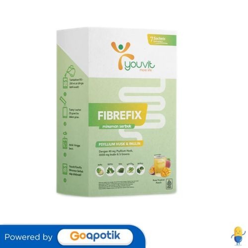 

Youvit Fibrefix Psyllium Hush & Inulin 15 Gram Box 7 Sachet