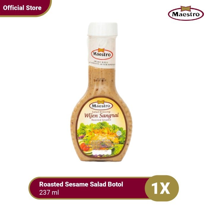 

HEMAT! Maestro Roasted Sesame Salad Dressing Botol 237 ml