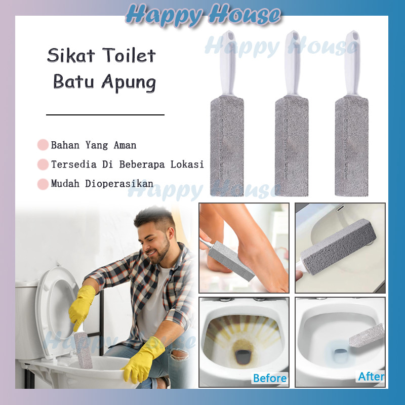 Sikat Toilet Batu Apung / Alat Pembersih Kerak Plak WC Toilet Sikat Closet Keramik Ring
