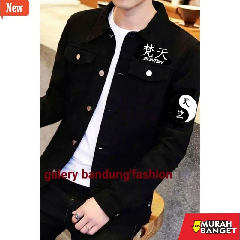 jaket kulit pria garut [COD]Best Seller jaket terbaru 2023 Jaket Jeans jaket Denim jaket hitam sablo