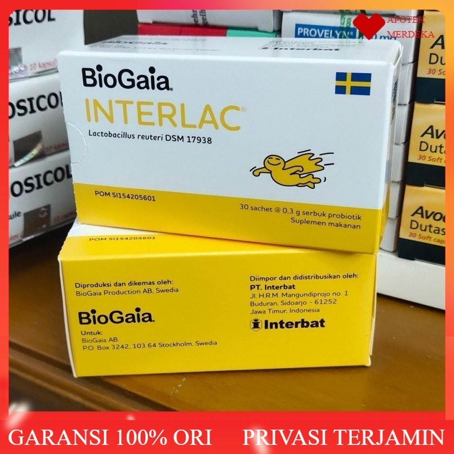 Interlac Sachet / Interlac Sachet untuk Bayi Obat diare Probiotics / Interlak