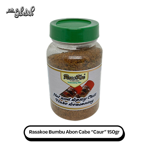

RasaKoe Bumbu Tabur Abon Cabe Ca'ur 150g - Pedas | No Msg | Tanpa Pengawet | Halal | Rak Sebelah