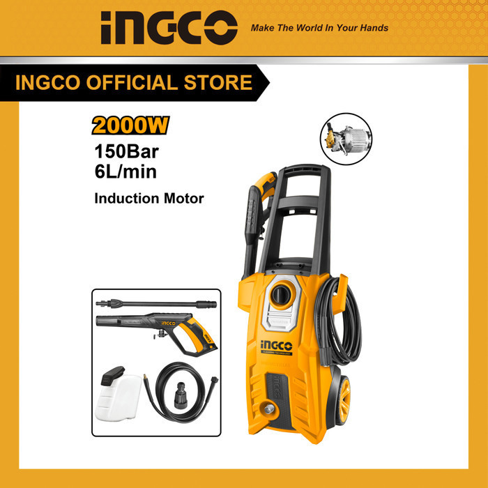 Jet Cleaner 150 Bar Brushless INGCO HPWR20008 Mesin Steam Cuci Mobil