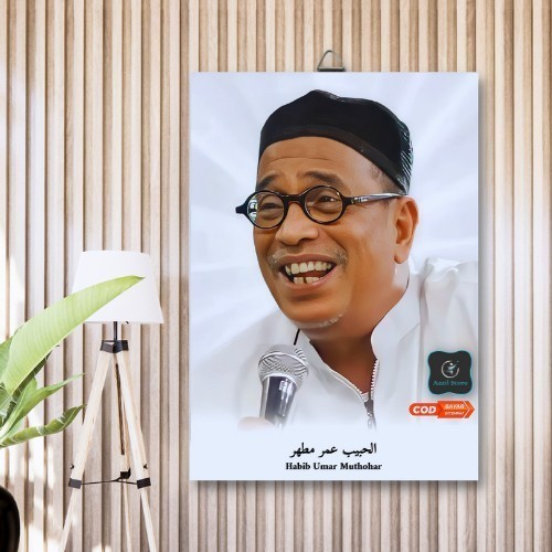 Bingkai Foto Habib Umar Muthohar Foto Habib-Ulama Hiasan Dinding Walldecor - 20X30CM/A4 - Jaya Store