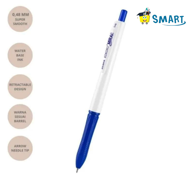 

ZEBRA KOKORO MIRAI GEL 0.4 BLUE