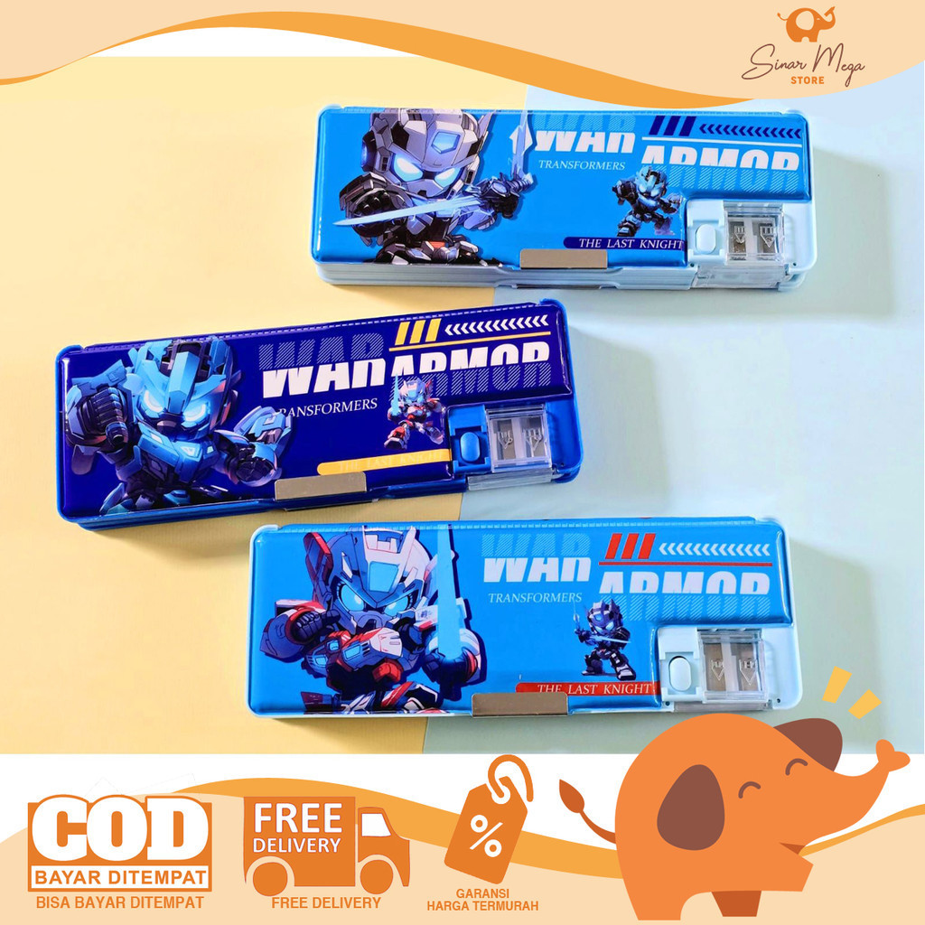 

Fancy Pencil Case Magnet 7085JQR-1 Tempat Pensil Robot Transformers