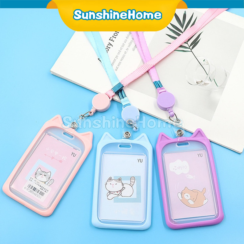 

Gantungan Tali Kartu Akses Busway Lanyard Card Holder Motif Kucing Kelinci Holder Gantungan Tali Kartu Akses Kantor Lanyard Card Holder Motif Kucing