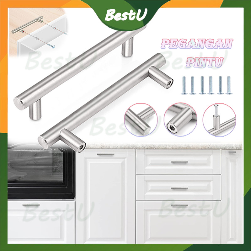 Tarikan Handle Pintu lemari /Tarikan Laci  BLACK /Drawer handle Furniture/Laci Anti Karat Stainles T