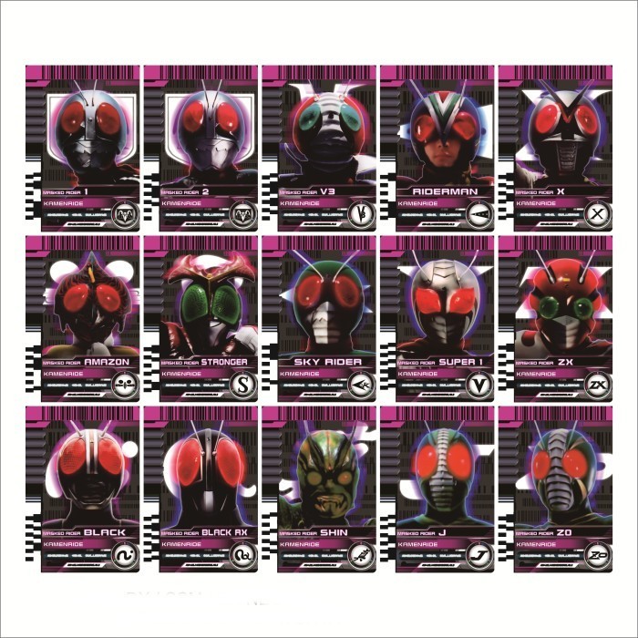 kamen rider decade custom card showa rider