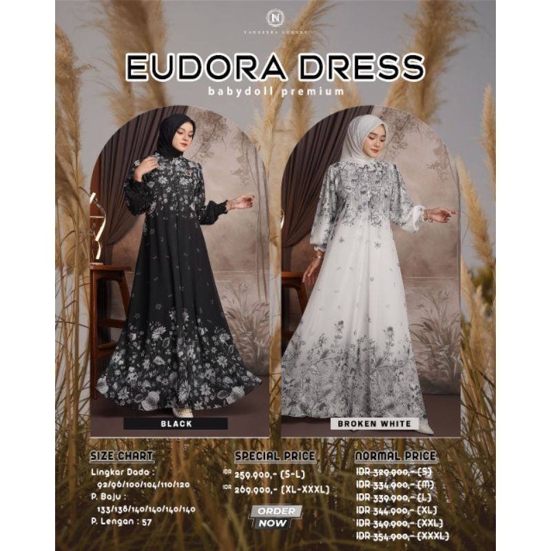 PROMO BISA CODEUDORA DRESS BY NADHEERA LUXURY MEWAH PREMIUM  GAMIS PESTA  cod
