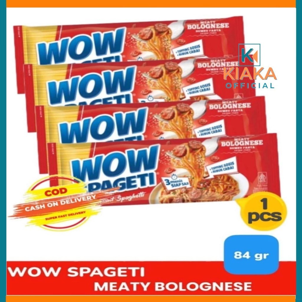 

MIE SPAGHETTI WOW SPAGETI MEATY BOLOGNESE 84gr