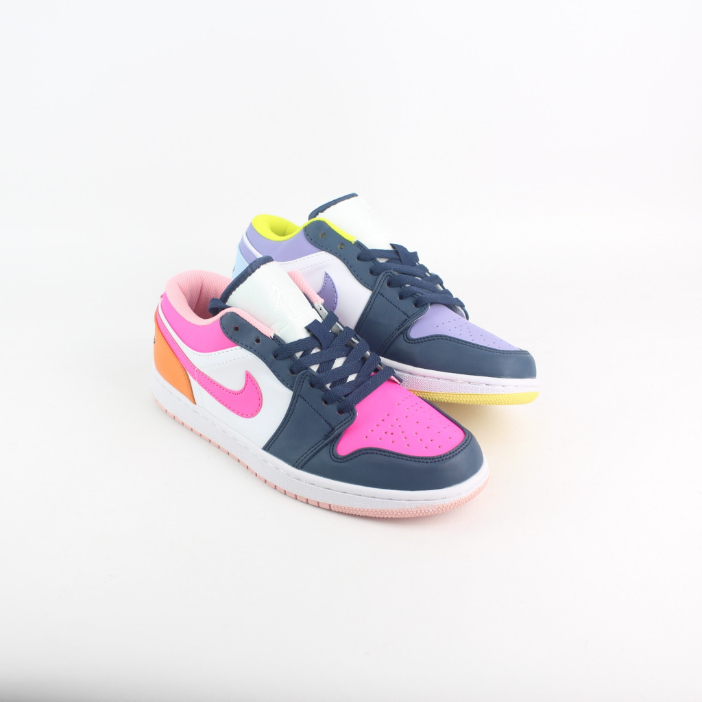 Nike Jordan 1 Low Mismetched  Purple Magenta