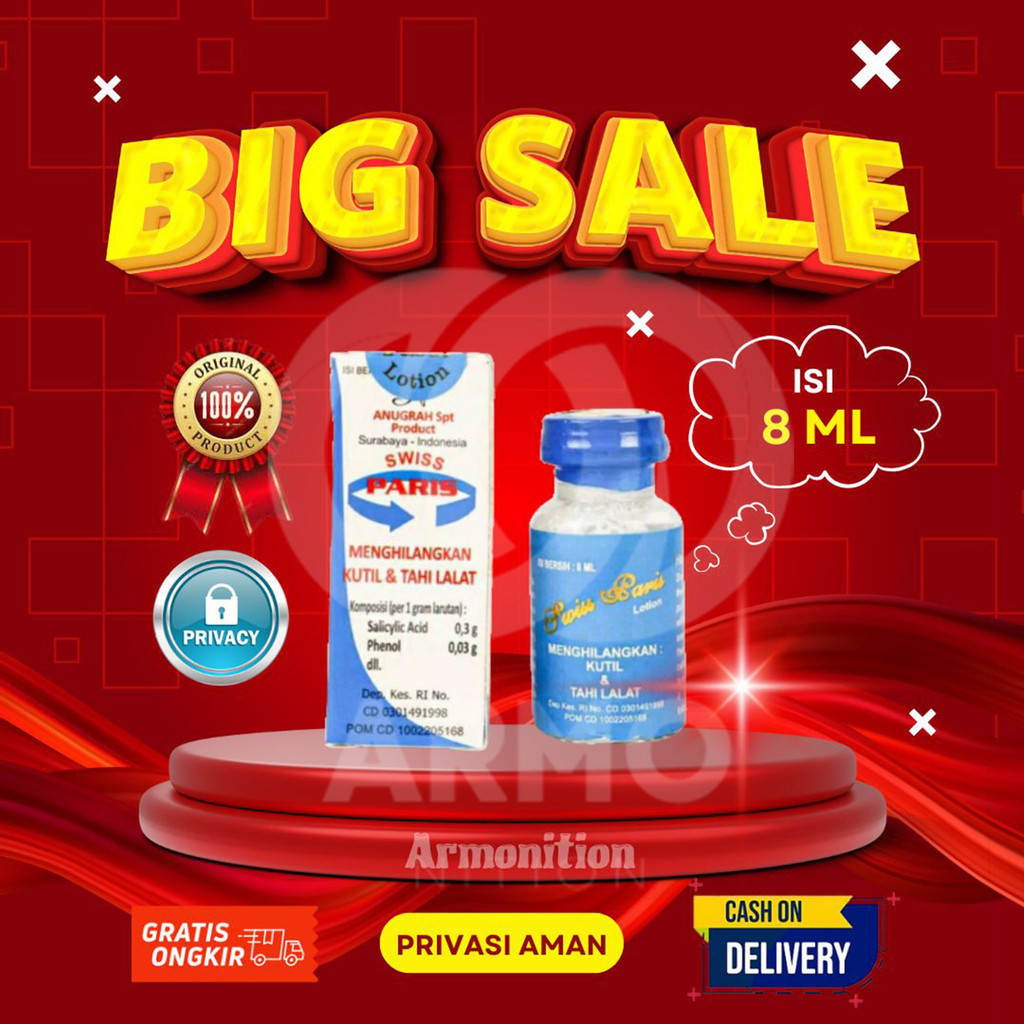 Armo - PREMIUM Swiss Paris Lotion Original Obat Penghilang Kutil Dan Tahi Lalat Krim Salep Penhilang