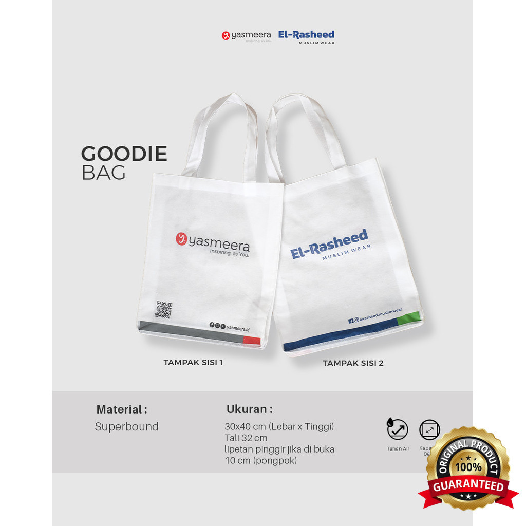 

SabilaMall - Goodiebag Premium Tebal by Yasmeera / Goodie Bag / Tas Kain