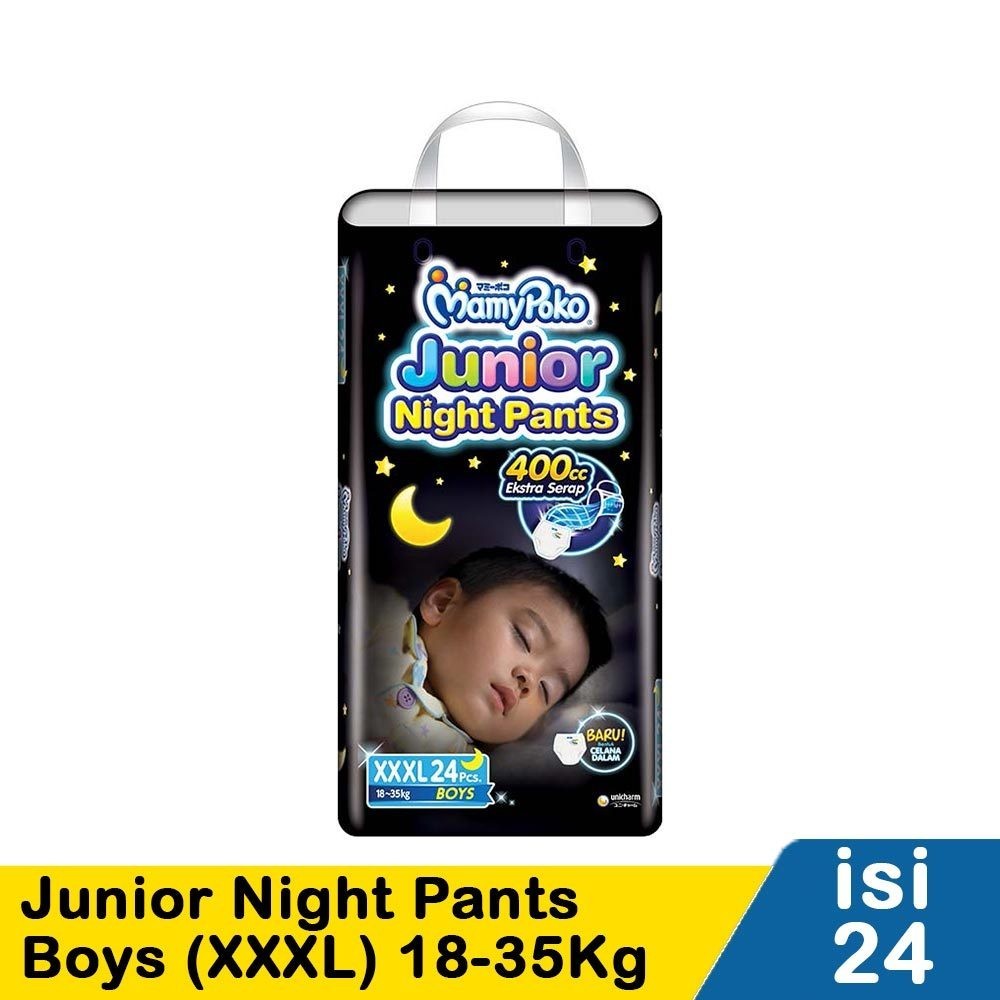 MAMYPOKO JUNIOR NIGHT PANTS XXXL24 | PAMPERS ANAK SIZE JUMBO