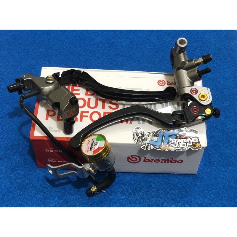 Handle kanan kiri brembo izumi TERMURAH lengkap switch rem dan dudukan spion handle rem/kopling