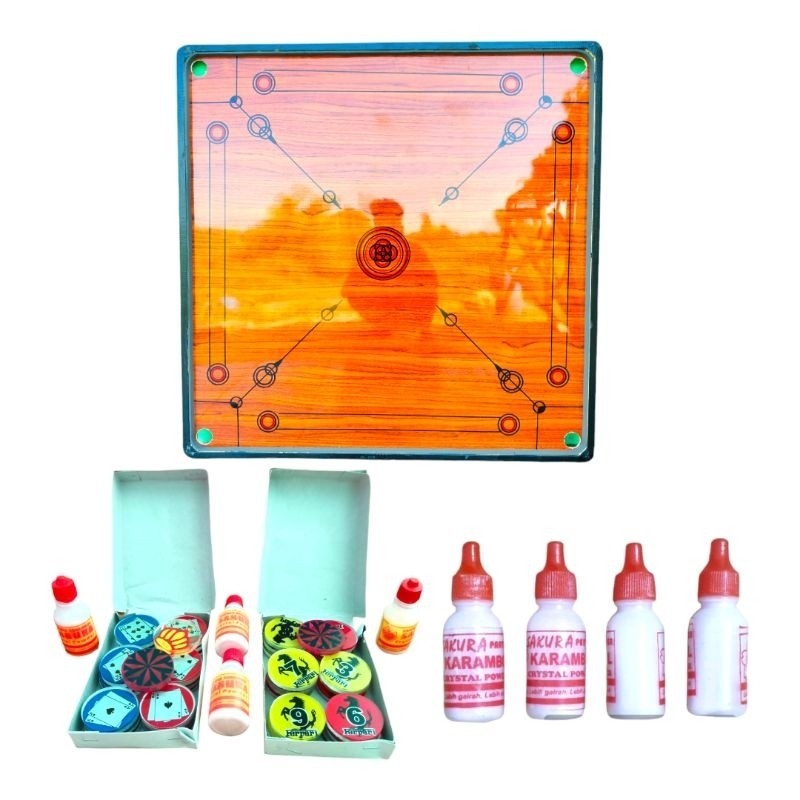 LM27U Meja Karambol Besar 100 cm x 100 cm Komplit Biji Dan Kristal