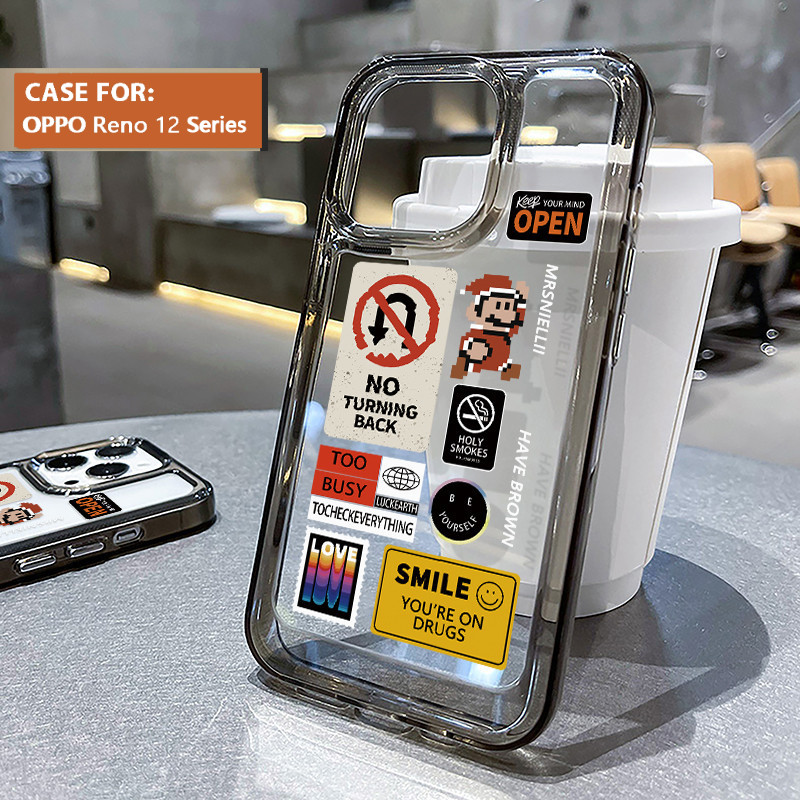 Tahan Air Glossy Silicone Case Bening Oppo Reno 12 5G Lotso Shockproof Terbaru Casing Oppo Reno 12 P