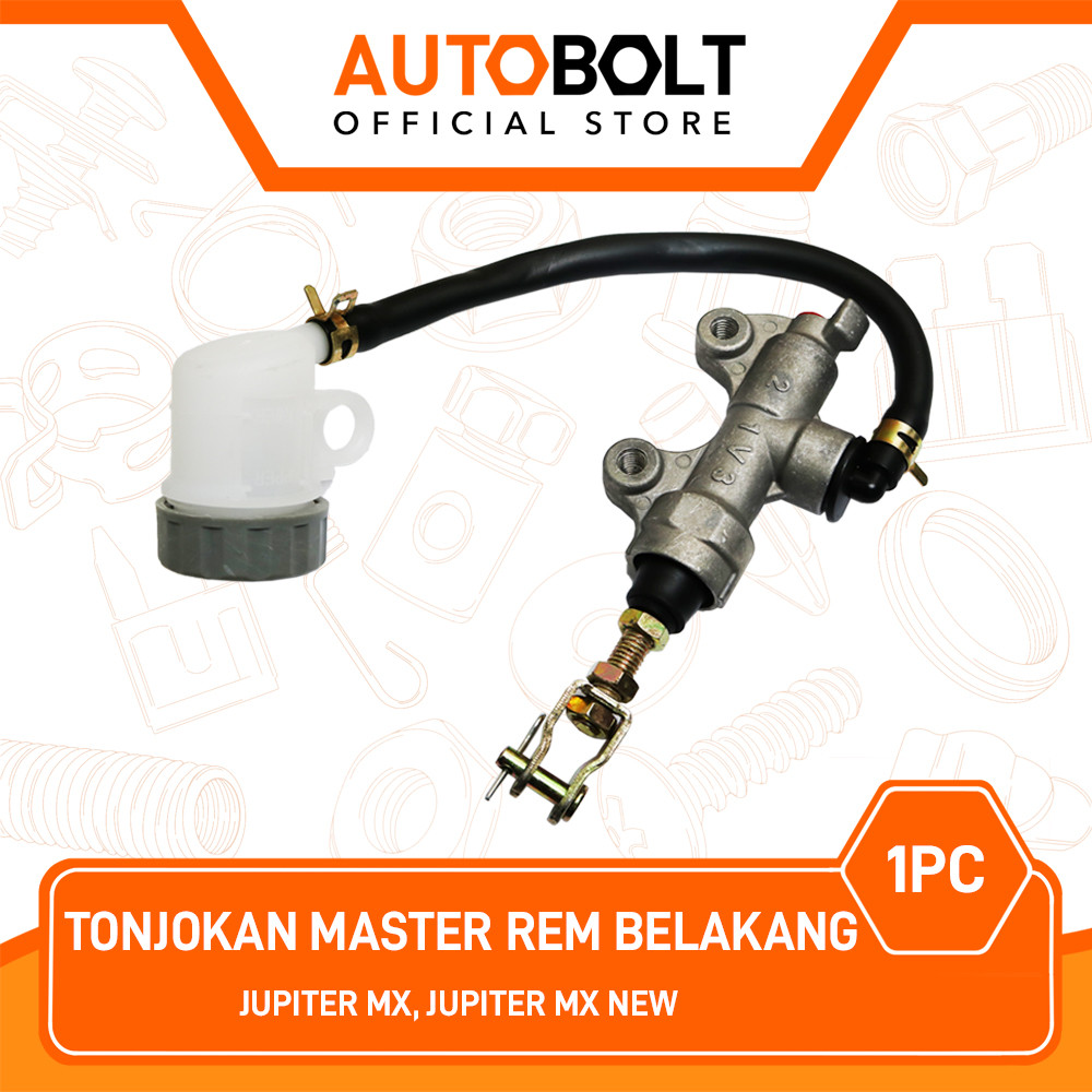 Tonjokan Master Rem Belakang Assy Jupiter MX New Dengan Tabung Minyak Rem Rumah Selang