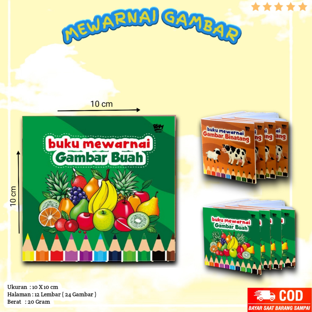 

Mini Book - Buku Mini Mewarnai / Mewarnai Anak /ratu novel