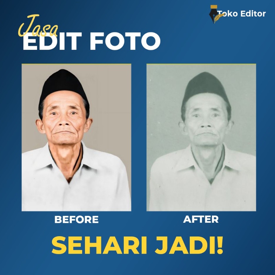 ( EDIT PRO ) Restorasi merubah foto hitam putih menjadi berwarna/restorasi foto hitam putih/restoras
