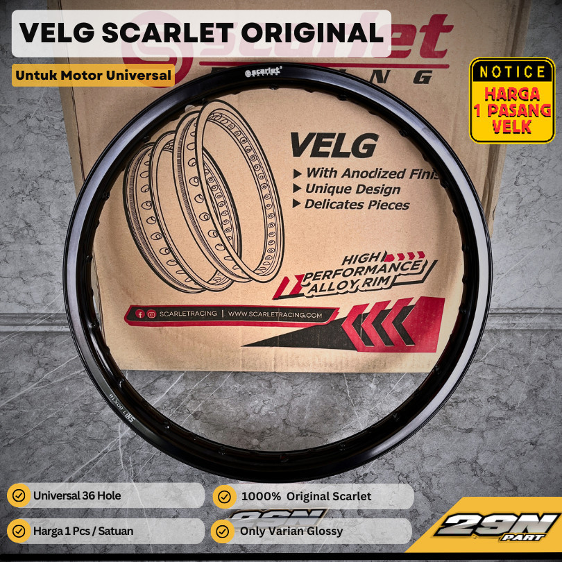 Ring Rim Velk Velg Scarlet Ring 18 Hitam Set 160x185 Original Scarlet