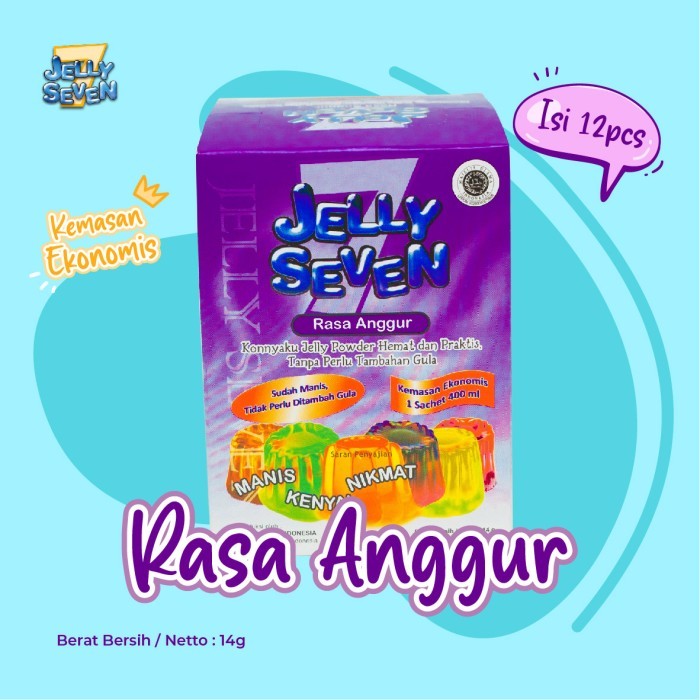 

NEW Jelly Seven Anggur 12 pcs - Kemasan Ekonomis