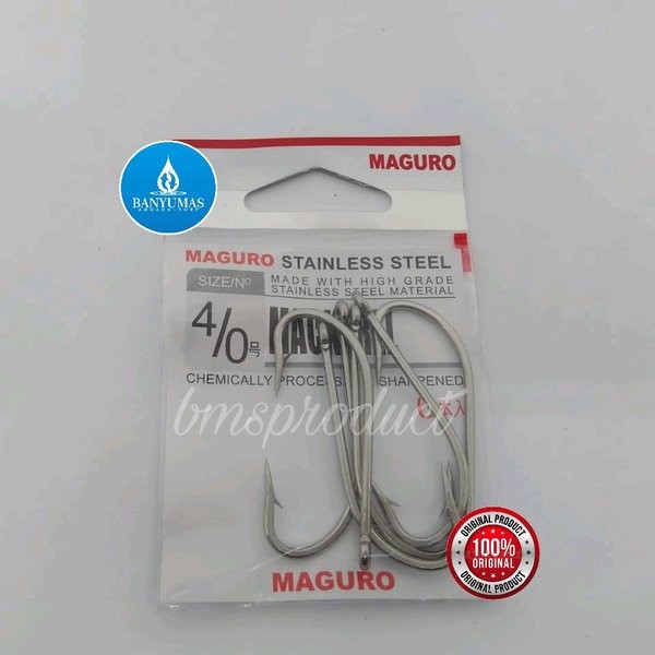 B030 Mata Kail Pancing Stainless Steel Maguro Mackarel No 4per0 isi6pcs asli original jepang grosir 