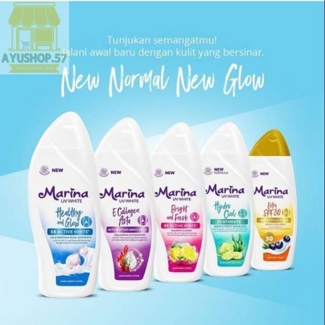 

Marina Body Lotion UV White All Varian [185mL] - AYUSHOP57