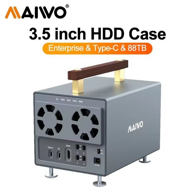 MAIWO 4 Bay 3.5 inch HDD Enclosure - K35294A