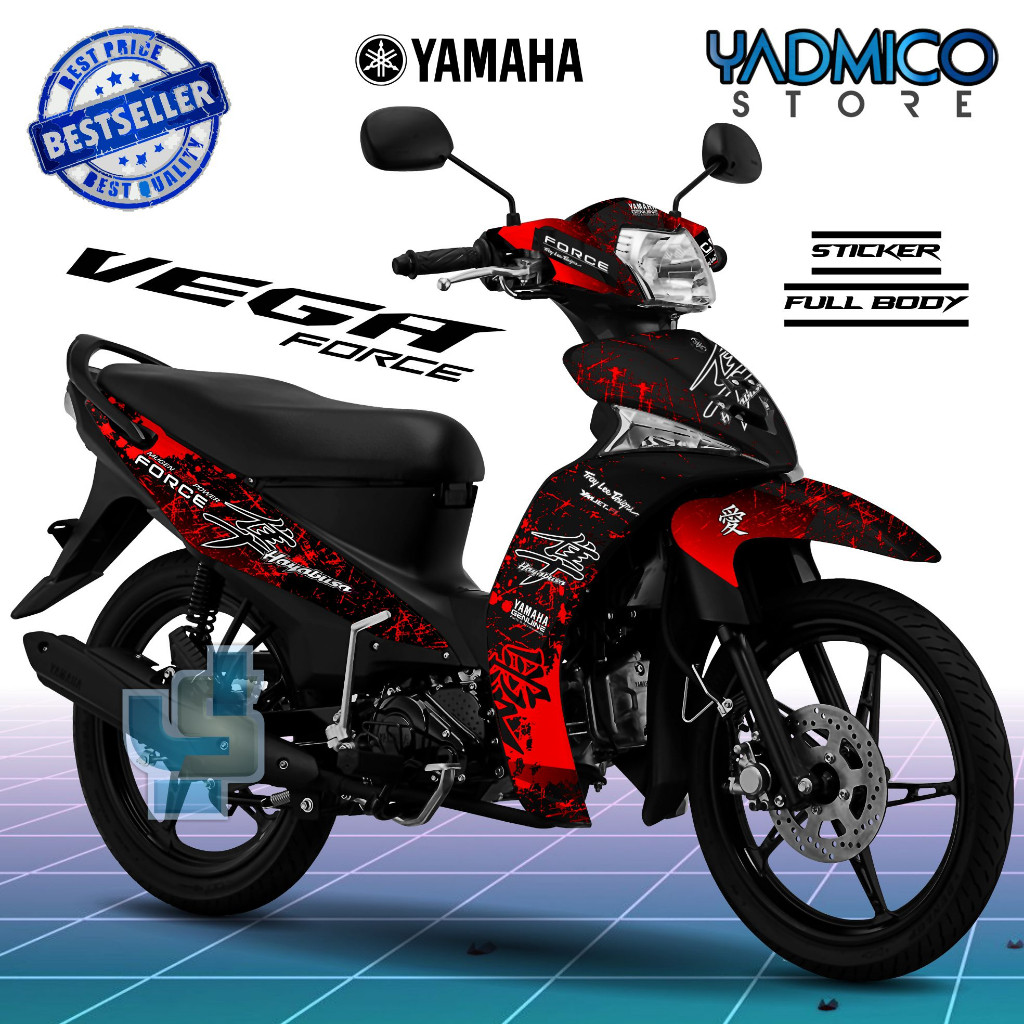 Decal Vega Force Full Body - Stiker Motor Vega Force Full Body - Dekal Vega Force Full Body - Stripi
