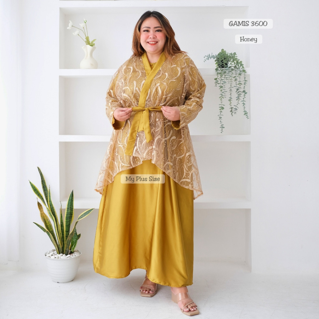 Gamis Outer Tile Mutiara Jumbo 3600, Ld 130 & 142 cm