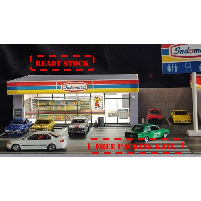Miniatur DIorama DIecast Indomaret skala 1 64