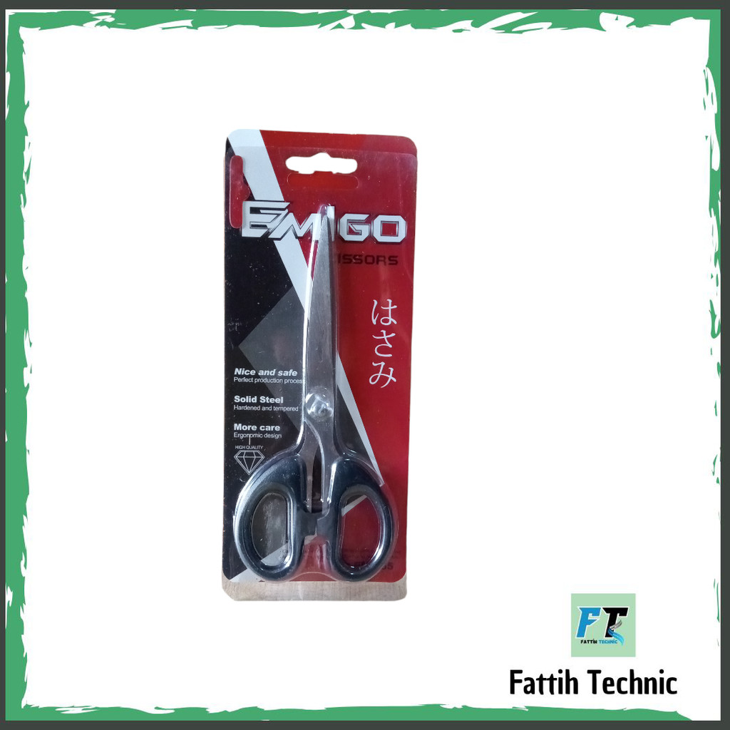 

Gunting Tanggung 165 (6 Inch, 16 Cm) Gunting Kertas Alat Tulis Kantor Atk COD By Fattih Technic