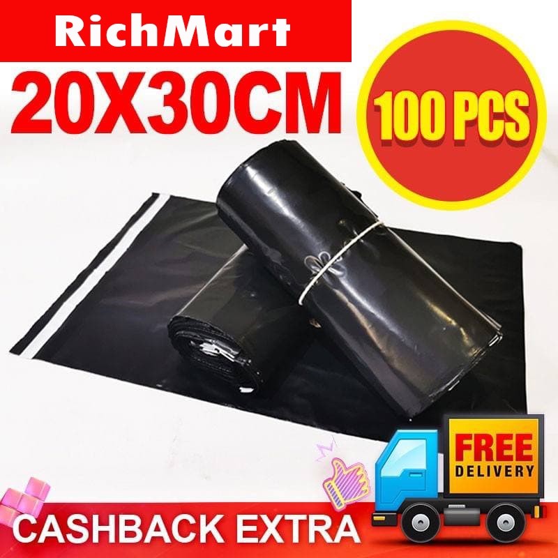 

Eiffmall - Plastik PE / 20x30 Cm (100pcs) Polymailer Plastik Packing Kemasan Olshop Tebal