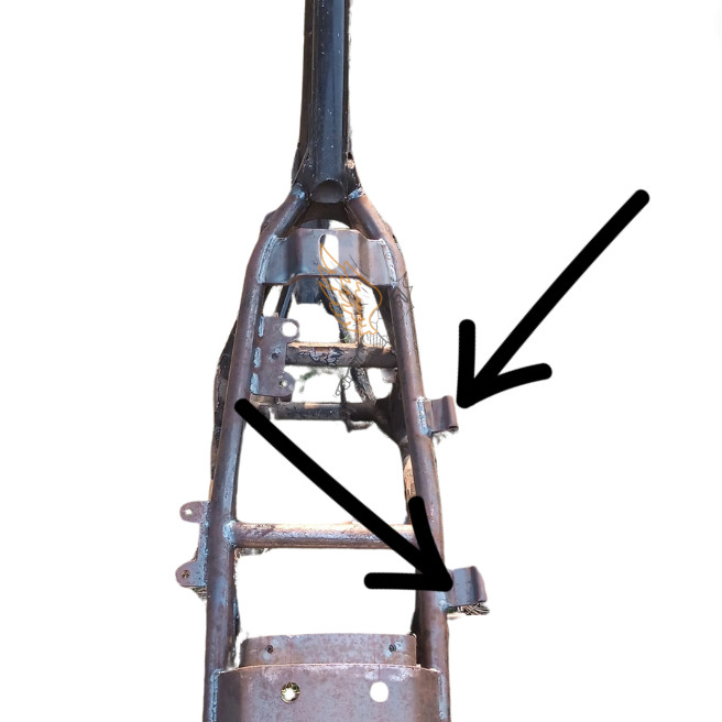 engsel bracket jok Rangka Kawasaki Binter Mercy Merzy Kz200 KZ 200 Cdi dan Platina 1982 - 1986