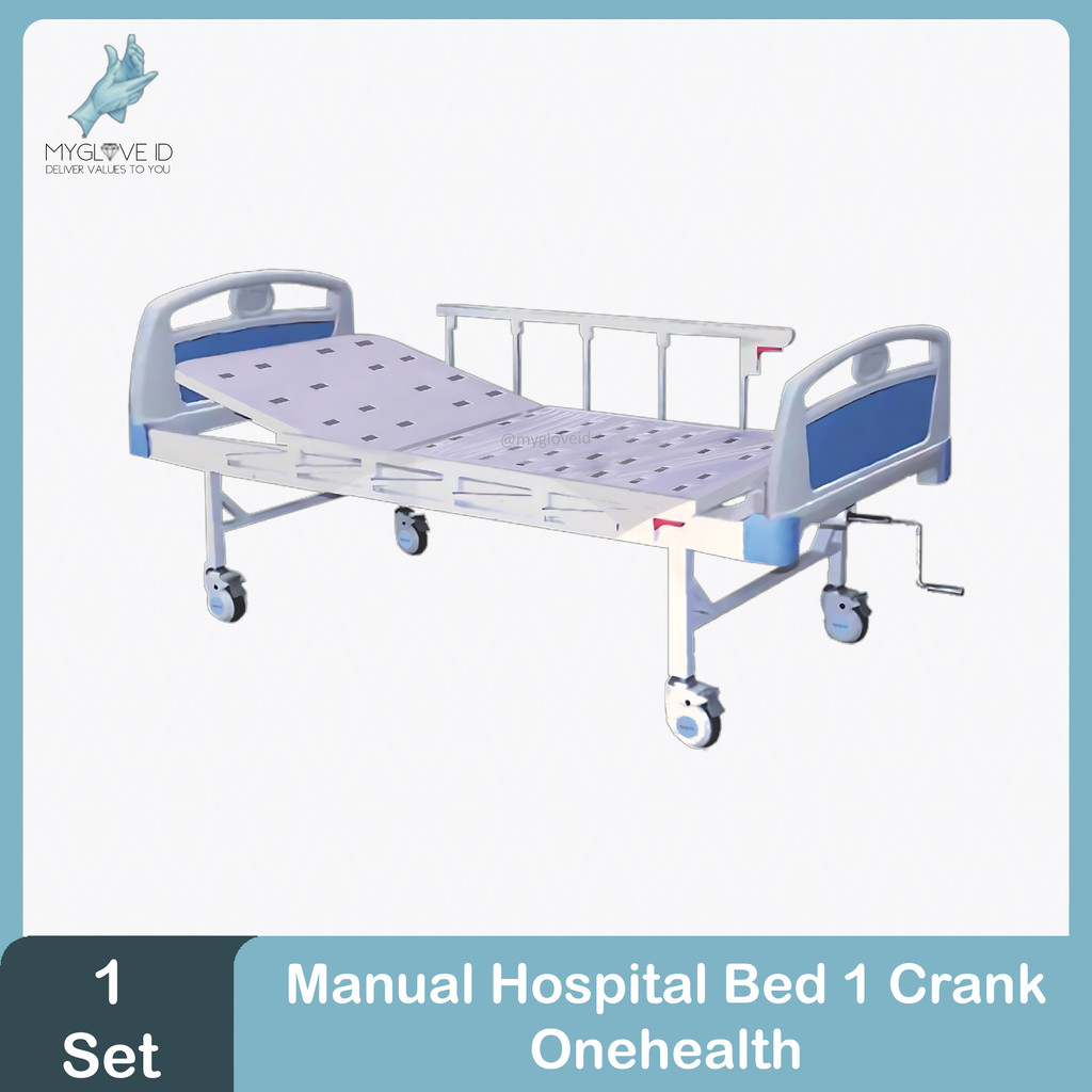 Tempat Tidur Rumah Sakit / Hospital Bed Ranjang Pasien 1 Crank Onehealth