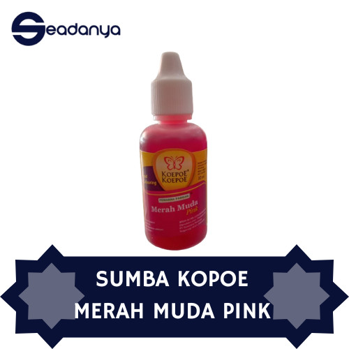 

PEWARNA KOEPOE KOEPOE MERAH MUDA PINK 30ML - SUMBO KOEPOE WATER BASE - PEWARNA MAKANAN - FOOD COLOUR