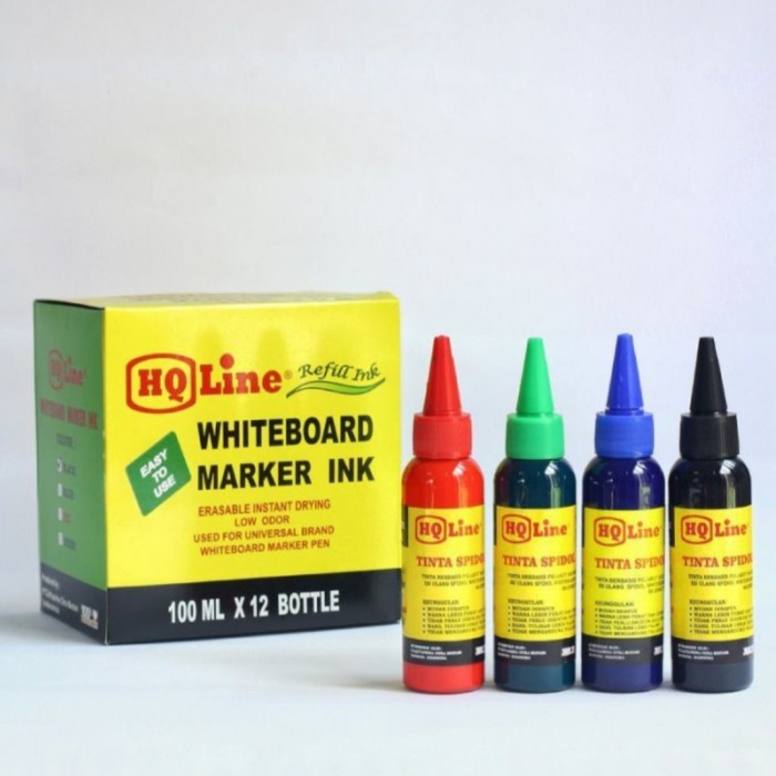 

Isi Tinta Spidol Whiteboard HQ Line 100ml